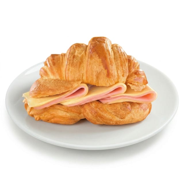 Ham, Egg & Cheese Croissant.