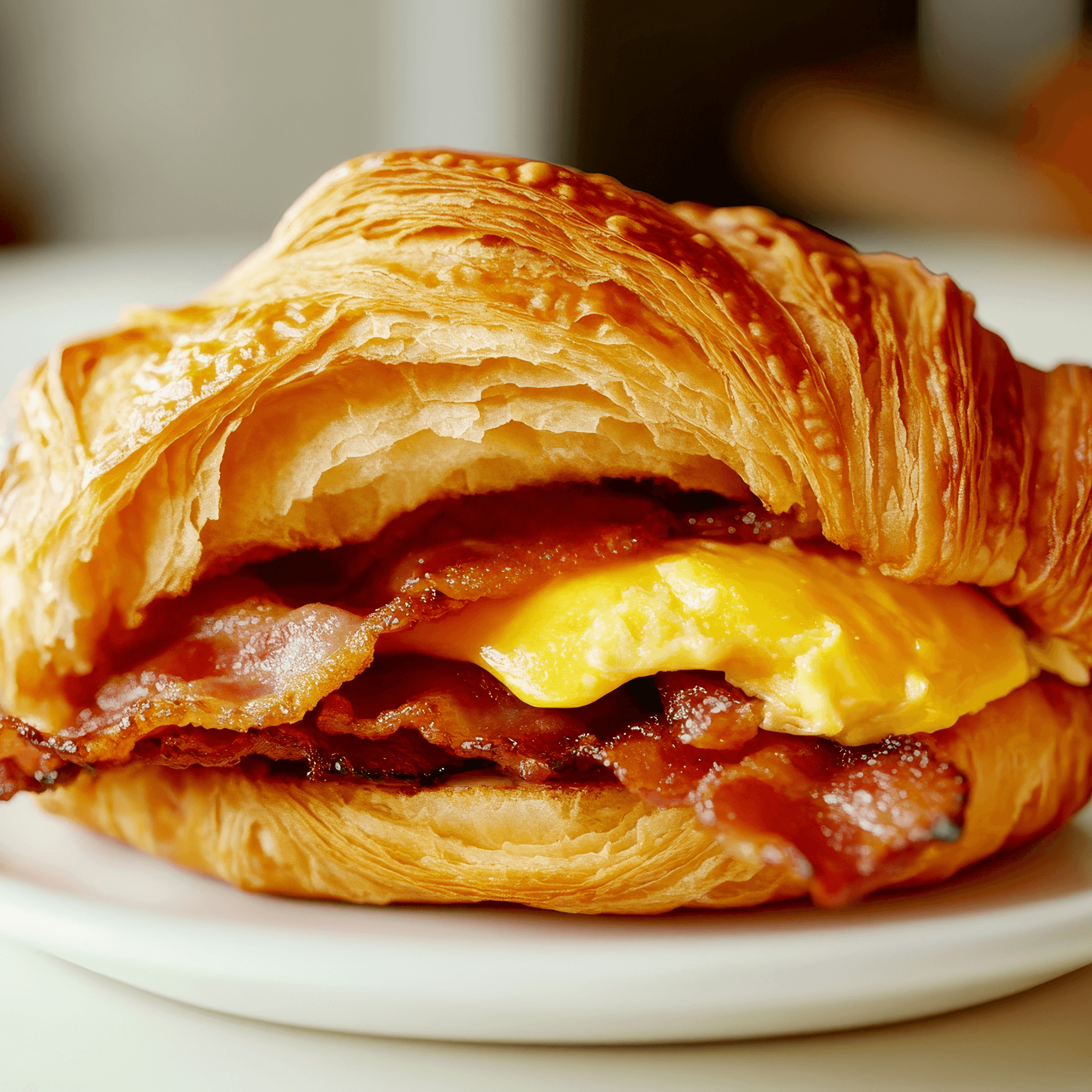 Bacon Egg and Cheese Croissant.