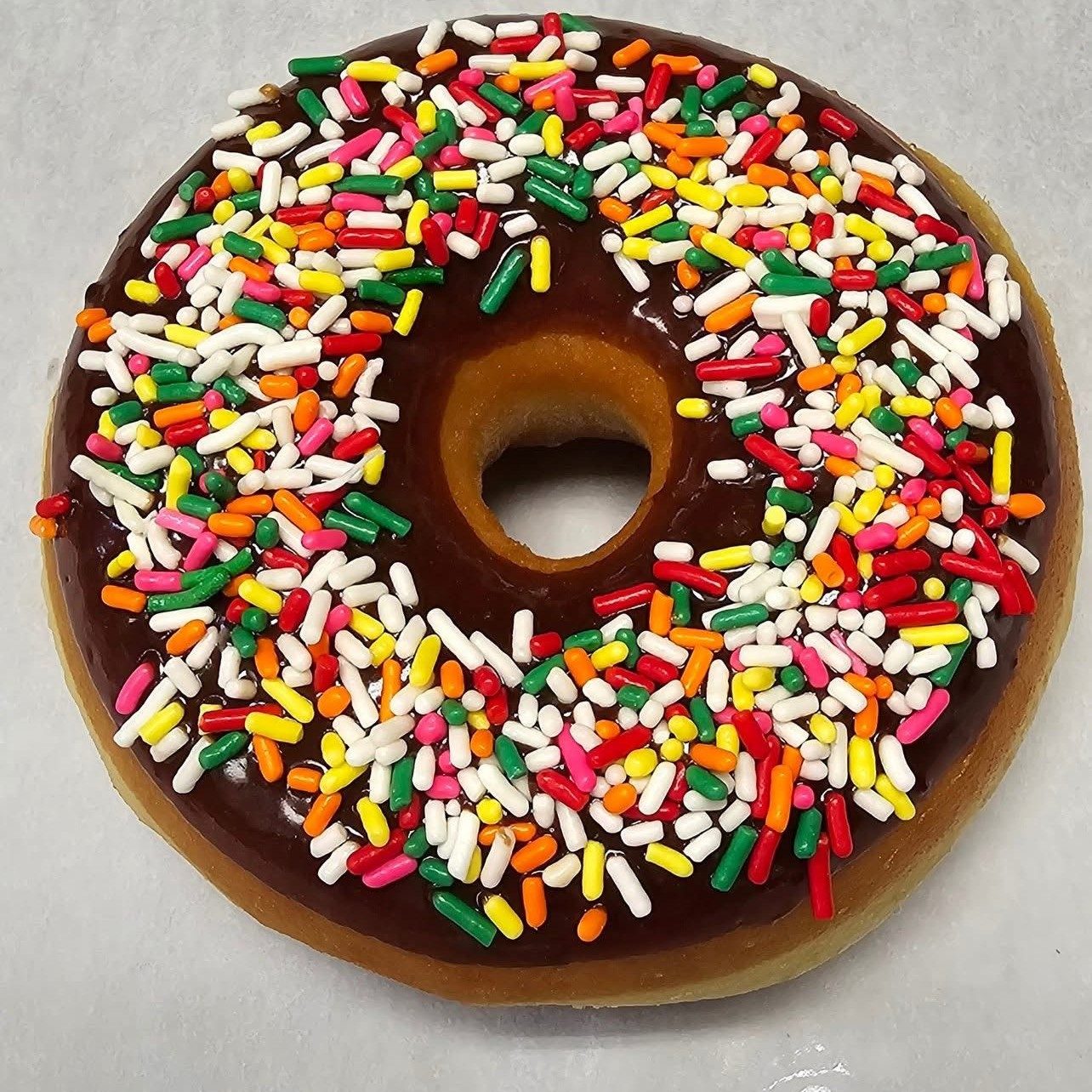 Chocolate Sprinkle Donuts.