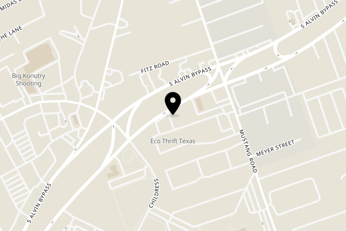 Map showing the location of Dear Donut Man Alvin on 2625 S Bypass 35 Ste 140 in Alvin
